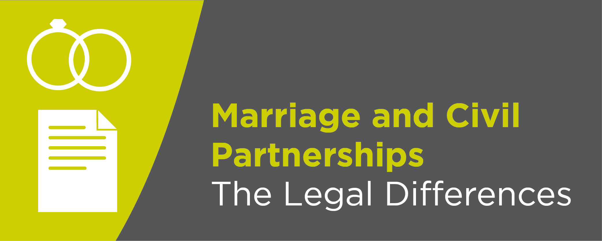 Marriage and Civil Partnerships:  The Legal Differences