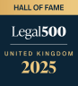 Legal 500 Logo 2025 - Hall of Fame