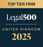 Legal 500 - Top Tier logo - UK 2025